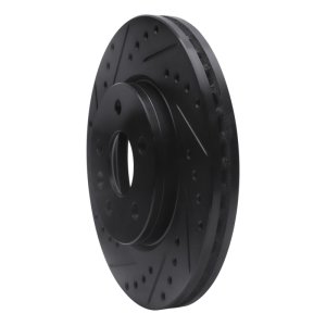 Chevrolet Bolt EUV Brake Rotor (1) - Front Right - R1 Concepts - Drilled & Slotted - Black - `11-`23